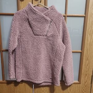 Zero Xposur Cozy Lavender Sherpa Pullover